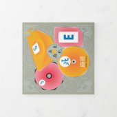 Mah Jongg Winds Trifold Kaart (Cover)