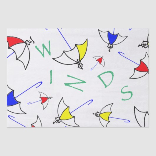 Mah Jongg Winds Weefpapier Tissuepapier (Voorkant)