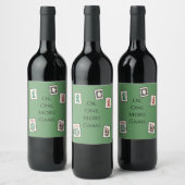 Mah Jongg Wine Label Wijn Etiket (Flessen)