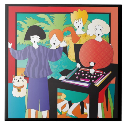 Mah Jongg Winner2 Tegeltje (Voorkant)