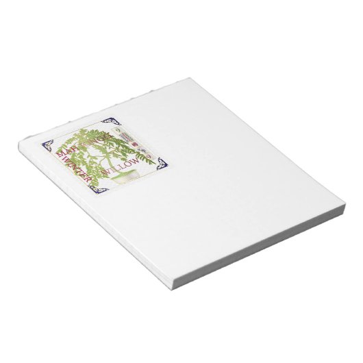 Mah Jongg Winter Willow Notitieblok (Schuin)