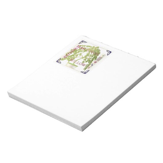 Mah Jongg Winter Willow Notitieblok (Linkerzijde)