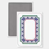 Mah Jongg Witte Dragon Magnet (Voorkant / Achterkant)