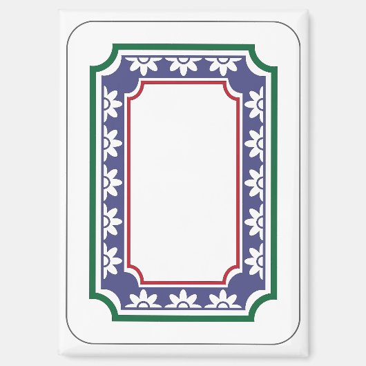 Mah Jongg Witte Dragon Magnet (Voorkant)