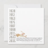 Mah Jongg Year of the Rabbit Flat Kaart (Achterkant)