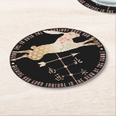 Mah Jongg Year of the Rabbit Onderzetter (Gebogen)