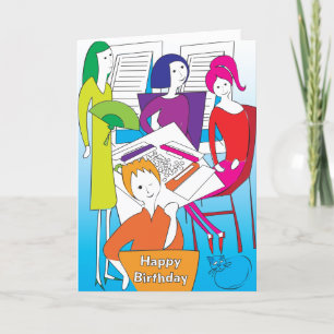 Mah Jongg Yes Birthday Kaart