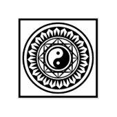 Mah Jongg Yin Yang Stamp Rubberstempel (Afrduk)
