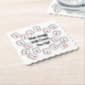 Mah Jongg zal je Onderzetter opzadelen (Gebogen)