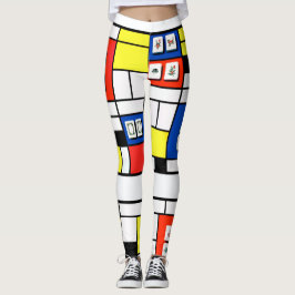 Mah Jonng-Mondrian Leggings