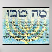 Mah Tovu Poster (Voorkant)