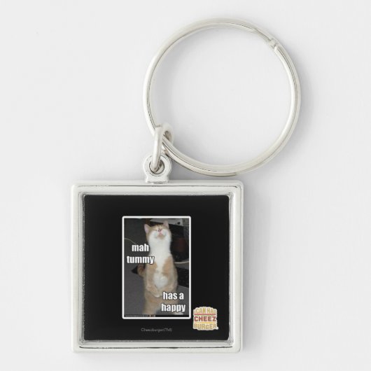 Mah tummy is blij sleutelhanger (Voorkant)