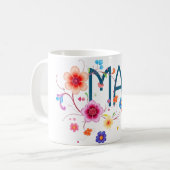 MAHA Bloemstuk Koffiemok (Voorkant links)