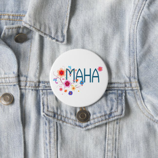 MAHA Bloemstuk  Ronde Button 7,6 Cm
