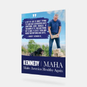 MAHA Maak Amerika weer gezond Kennedy Dog 🇺🇸 Acryl Bord (Hoek)