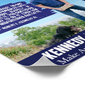 MAHA Maak Amerika weer gezond Kennedy Dog RFK jr Poster (Hoek)