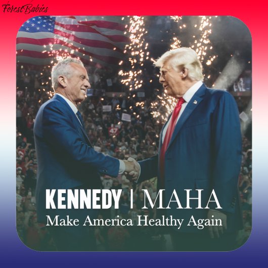 MAHA Maak Amerika weer gezond Kennedy Trump 🇺🇸 Vierkante Sticker