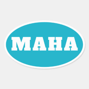 MAHA Maak Amerika Weer Gezond Ovale Sticker