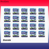 MAHA Maak Amerika weer gezond RFK jr Kennedy Dog Vierkante Sticker