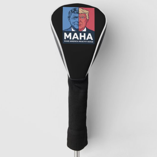 MAHA Maak Amerika weer gezond Trump 2024 Golfheadcover (Voorkant)