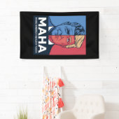 MAHA Maak Amerika weer gezond Trump 2024 Spandoek (Insitu)