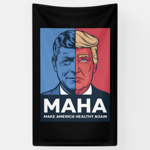 MAHA Maak Amerika weer gezond Trump 2024 Spandoek