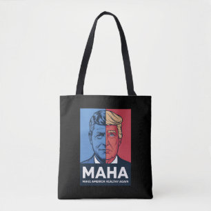 MAHA Maak Amerika weer gezond Trump 2024 Tote Bag