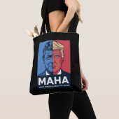MAHA Maak Amerika weer gezond Trump 2024 Tote Bag (Dichtbij)