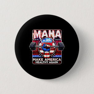 Maha Maak Amerika weer gezond Trump Kennedy 2024 Ronde Button 5,7 Cm