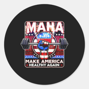 Maha Maak Amerika weer gezond Trump Kennedy 2024 Ronde Sticker