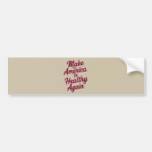 MAHA maakt Amerika weer gezond en patriottisch Bumpersticker (Voorkant)