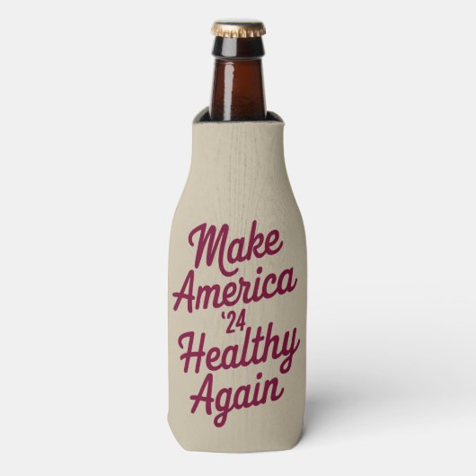 MAHA maakt Amerika weer gezond en patriottisch Flesjeskoeler (Fles Voorkant)