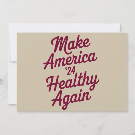 MAHA maakt Amerika weer gezond en patriottisch Kaart (Voorkant)