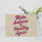 MAHA maakt Amerika weer gezond en patriottisch Kaart (Staand voorkant)