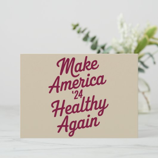 MAHA maakt Amerika weer gezond en patriottisch Kaart (Staand voorkant)