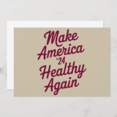 MAHA maakt Amerika weer gezond en patriottisch Kaart (Voorkant / Achterkant)