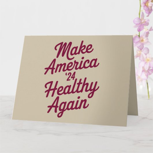 MAHA maakt Amerika weer gezond en patriottisch Kaart (Orchidee)