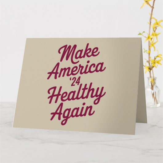 MAHA maakt Amerika weer gezond en patriottisch Kaart (Gele Bloem)