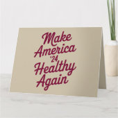 MAHA maakt Amerika weer gezond en patriottisch Kaart (Voorkant)