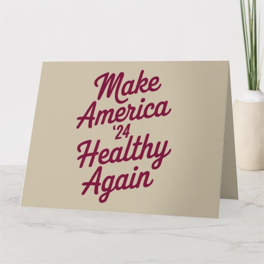 MAHA maakt Amerika weer gezond en patriottisch Kaart (Voorkant)