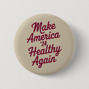 MAHA maakt Amerika weer gezond en patriottisch Ronde Button 5,7 Cm