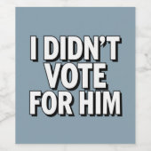 MAHA maakt Amerika weer gezond en patriottisch Wijn Etiket (Enkel label)