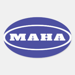 MAHA maakt Amerika weer gezond Ovale Sticker