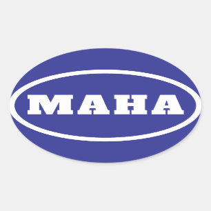 MAHA maakt Amerika weer gezond Ovale Sticker