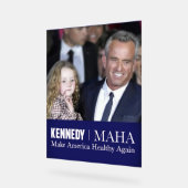 MAHA Make America Healthy Again Kennedy Kind 🇺🇸 Acryl Bord (Hoek)