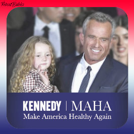 MAHA Make America Healthy Again Kennedy Kind 🇺🇸 Vierkante Sticker