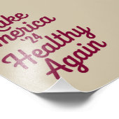 MAHA Make America Healthy Again Patriottisch Foto Afdruk (Hoek)
