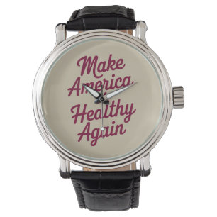 MAHA Make America Healthy Again Patriottisch Horloge
