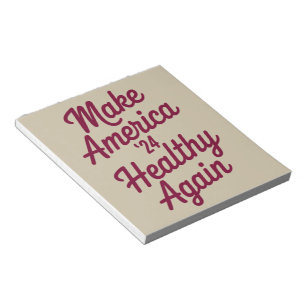 MAHA Make America Healthy Again Patriottisch Notitieblok