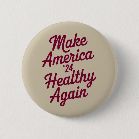 MAHA Make America Healthy Again Patriottisch Ronde Button 5,7 Cm (Voorkant)